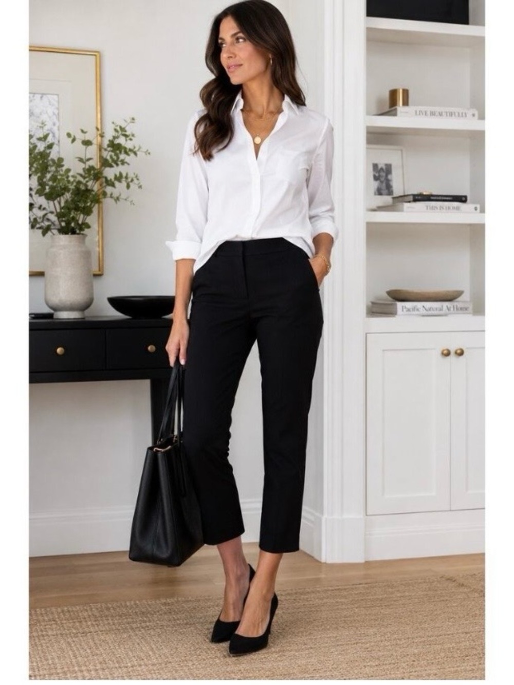 J.Crew Martie Black Cropped Pants 0 
Minimalist Workwear